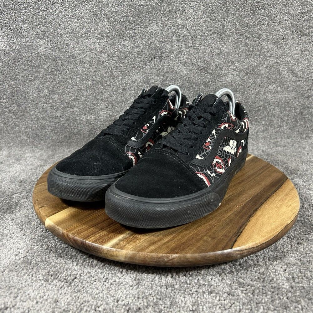 Vans Old Skool Glow Frights Men’s 9.5 Women’s 11 Black Skate Casual Shoes Used - Picture 5 of 12